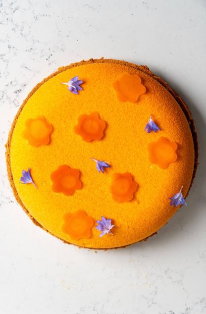 Gâteau carottes, clémentine, épinette