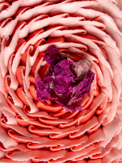 *STOCKS BAS* Bûche framboise, rose, poivre rose