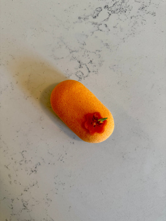 Gâteau carottes, clémentine, épinette