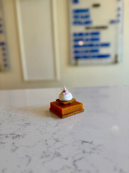 Tarte citron, piment goria, gingembre